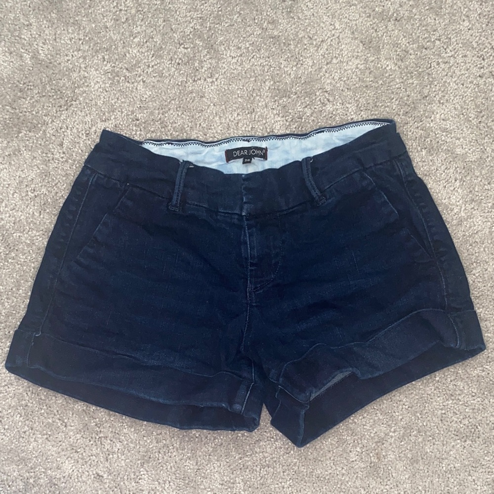 Dear John Women's Dark Blue Jean Shorts